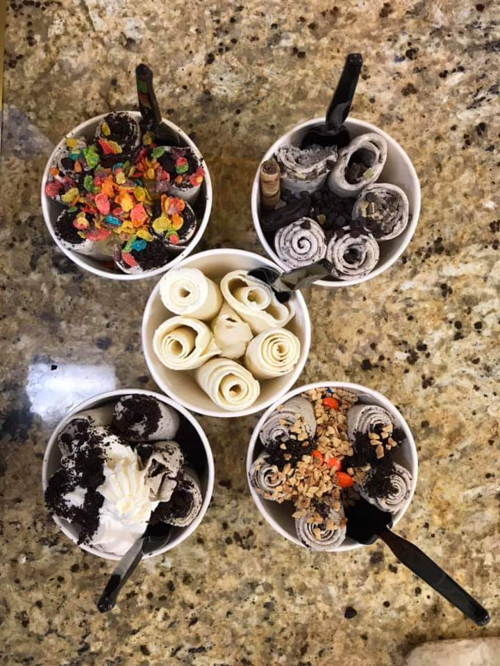 Curly Cream Rolled Icecream Photos 2