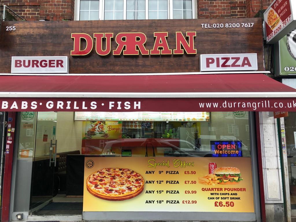 Durran Pizzas And Burgers