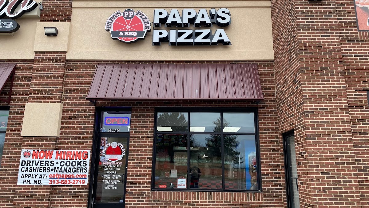 Papa's Pizza & Bbq Farmington Hills 12 Mile